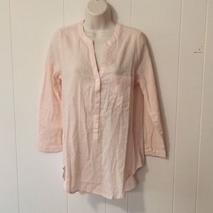 Old navy pink cotton tunic shirt size small